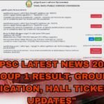 TNPSC latest news 2025: Group 1 result, group 2 notifi, hall tickets
